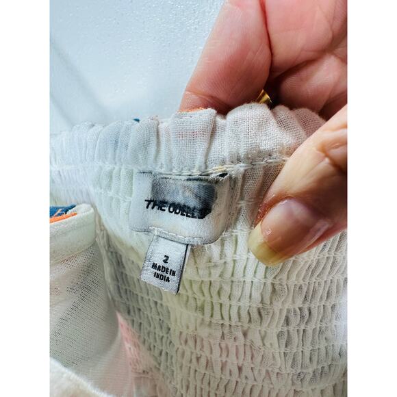 The Odells Ellie Multi-Color Leaf Print Bustier Jumpsuit  2 - Picture 10 of 16